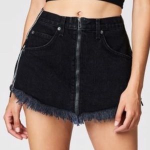 Reflective carmar high waist skirt